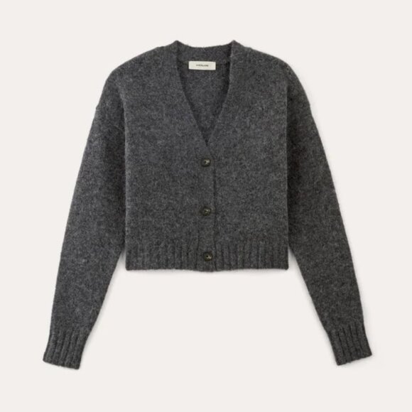 Everlane Sweaters - The Alpaca V-Neck Cropped Cardigan